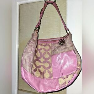 Coach Purple Handbag, 12x15in